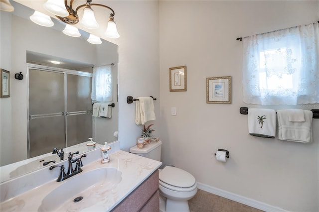 1418 Grebe Dr, Punta Gorda, FL 33950 - bathroom with a shower with door and vanity