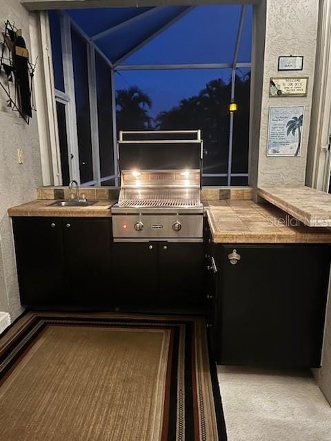 260 Rotonda Blvd E, Rotonda West, FL 33947 - view of patio / terrace with a sink and area for grilling