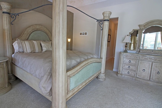 260 Rotonda Blvd E, Rotonda West, FL 33947 - bedroom featuring carpet floors and ornate columns