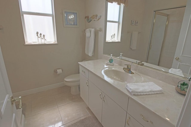 260 Rotonda Blvd E, Rotonda West, FL 33947 - full bath with vanity, tile patterned flooring, and a shower