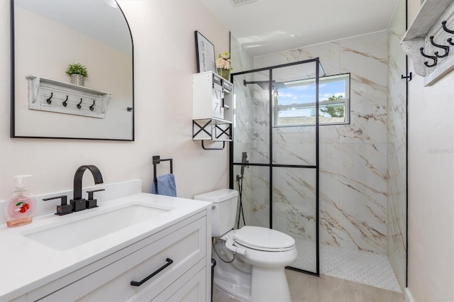123 Annapolis Ln, Rotonda West, FL 33947 - full bathroom featuring a marble finish shower and vanity