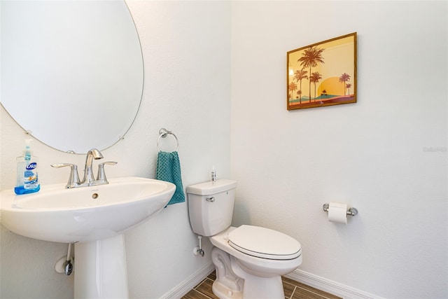 14684 Cherry Blossom Way, Punta Gorda, FL 33955 - half bath featuring toilet and wood finished floors