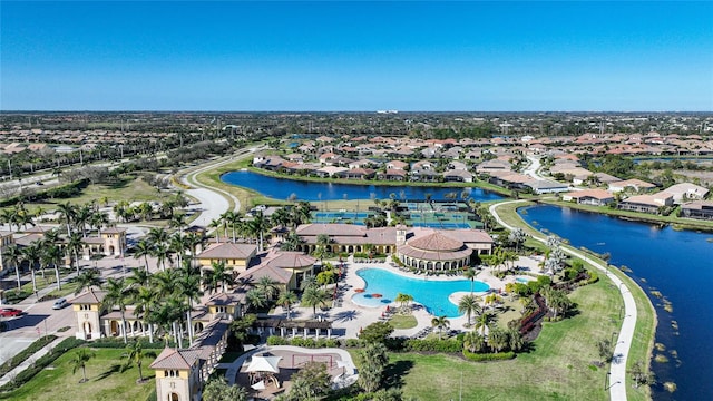 12425 Ghiberti Cir Unit 101, Venice, FL 34293 - aerial overview of property's location featuring nearby suburban area and a large body of water