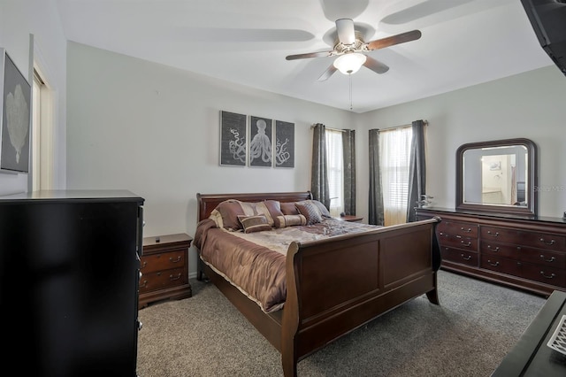 3116 SW 16th Pl, Cape Coral, FL 33914 - bedroom featuring carpet and ceiling fan