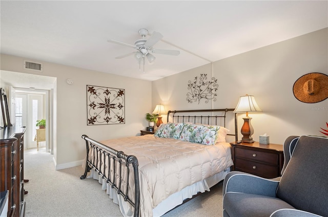 311 Garvin St Unit 301B, Punta Gorda, FL 33950 - carpeted bedroom with baseboards and ceiling fan