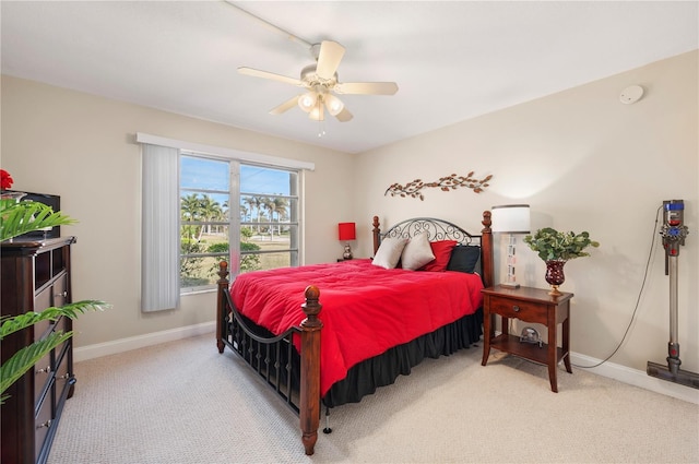 311 Garvin St Unit 301B, Punta Gorda, FL 33950 - carpeted bedroom with baseboards and a ceiling fan