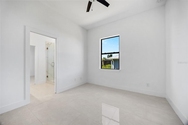 16322 Nogales Ct, Punta Gorda, FL 33955 - spare room with ceiling fan and light tile patterned floors