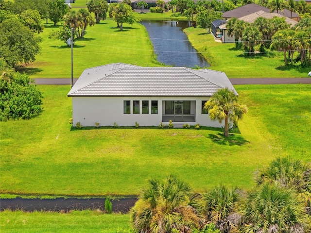 17200 Mint Ln, Punta Gorda, FL 33955 - view from above of property with a large body of water