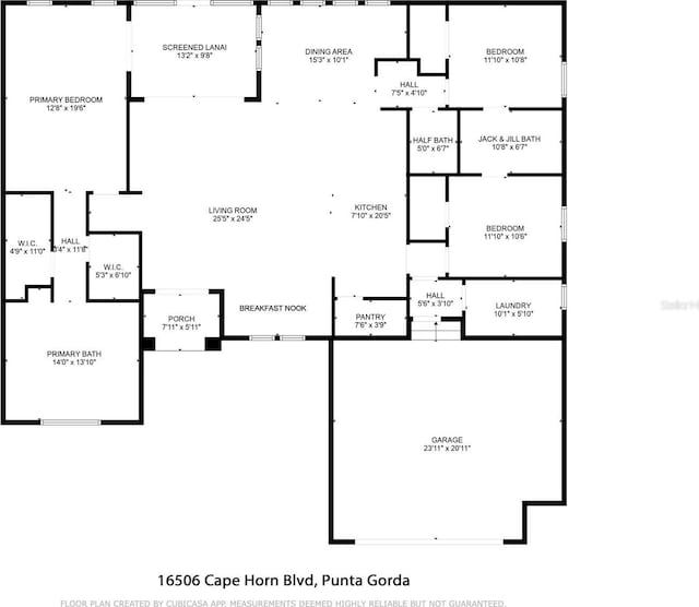 16506 Cape Horn Blvd, Punta Gorda, FL 33955 - view of home floor plan