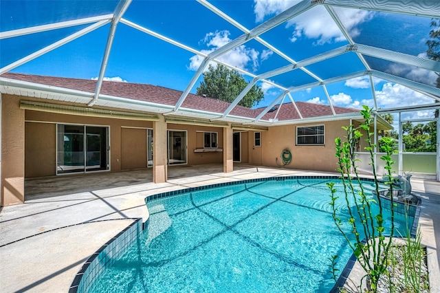 510 Border St, Port Charlotte, FL 33953 - swimming pool featuring a patio and a lanai