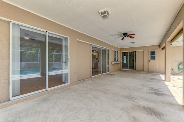 510 Border St, Port Charlotte, FL 33953 - view of patio / terrace featuring a ceiling fan
