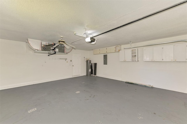 510 Border St, Port Charlotte, FL 33953 - garage featuring electric panel, a garage door opener, and water heater