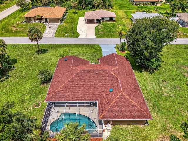 510 Border St, Port Charlotte, FL 33953 - view from above of property with a pool