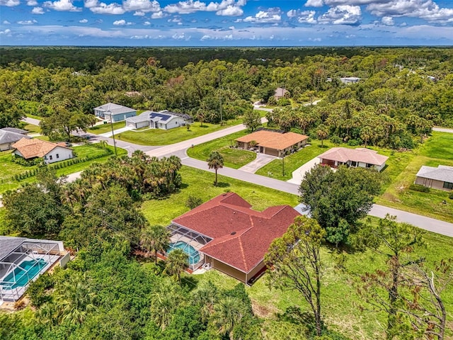 510 Border St, Port Charlotte, FL 33953 - aerial view of residential area featuring a forest and a pool area