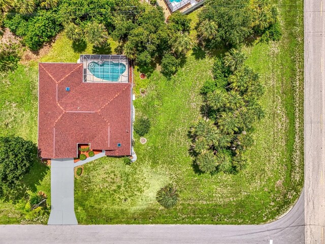 510 Border St, Port Charlotte, FL 33953 - view from above of property with a pool