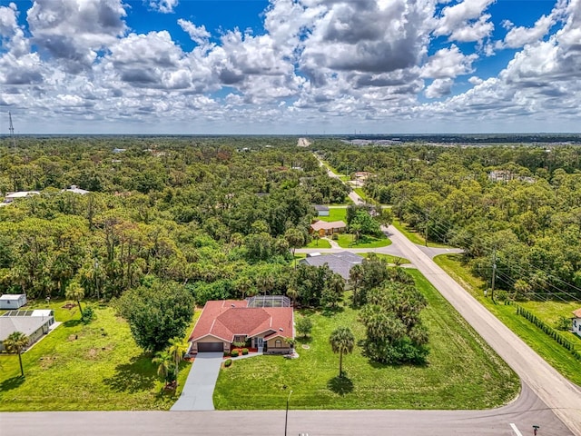 510 Border St, Port Charlotte, FL 33953 - bird's eye view of a heavily wooded area
