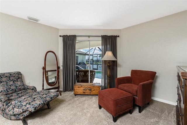 4142 Reif Ct, Port Charlotte, FL 33981 - sitting room featuring light colored carpet and baseboards