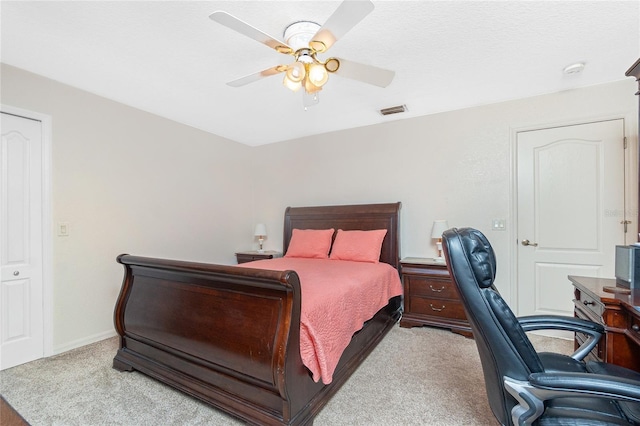 4142 Reif Ct, Port Charlotte, FL 33981 - bedroom featuring carpet, a desk, and a ceiling fan
