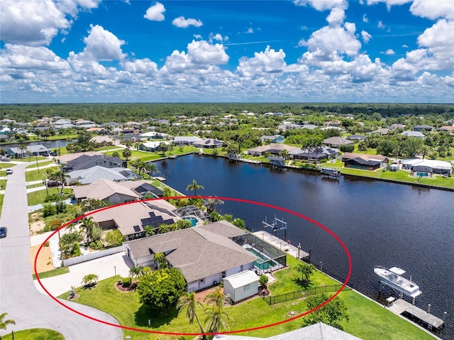 4142 Reif Ct, Port Charlotte, FL 33981 - aerial view of residential area featuring a large body of water