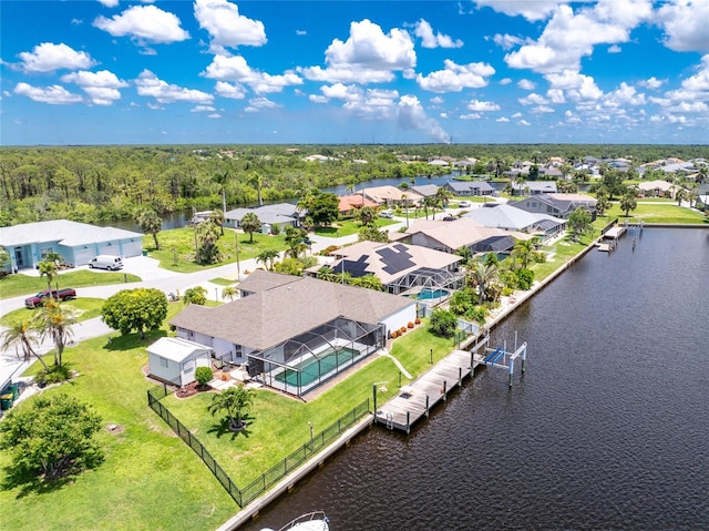 4142 Reif Ct, Port Charlotte, FL 33981 - aerial view of residential area with a large body of water
