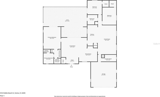 1915 Pebble Beach Ct, Venice, FL 34293 - view of home floor plan