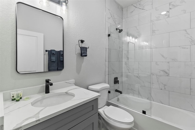 9155 Agate St, Port Charlotte, FL 33981 - full bath with vanity,  shower combination, and a textured wall