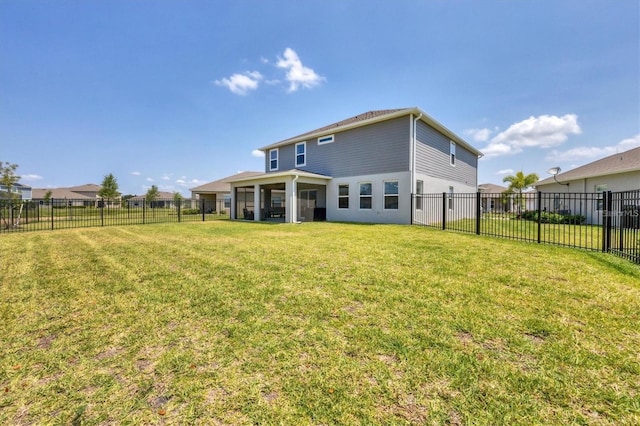 16833 Terrapin Key Dr, Port Charlotte, FL 33953 - rear view of property with a fenced backyard