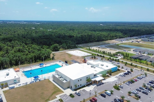 16833 Terrapin Key Dr, Port Charlotte, FL 33953 - bird's eye view of a heavily wooded area and a pool