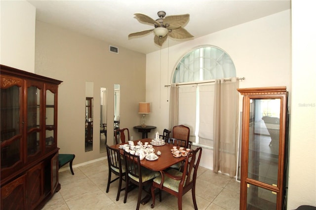 39 Norman St, Port Charlotte, FL 33954 - dining room featuring ceiling fan and light tile patterned floors