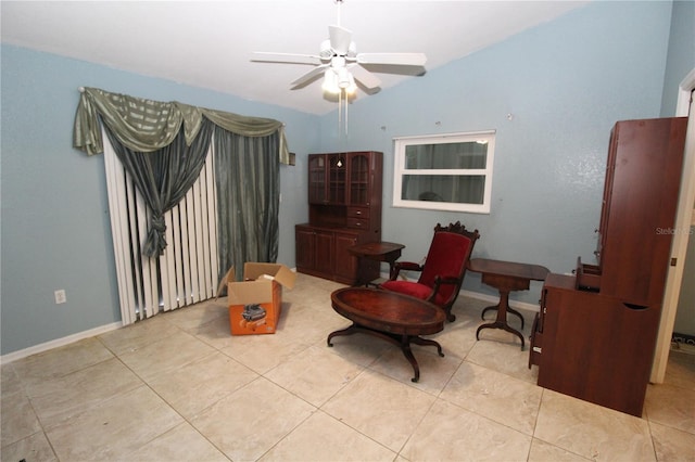 39 Norman St, Port Charlotte, FL 33954 - sitting room with tile patterned flooring and ceiling fan