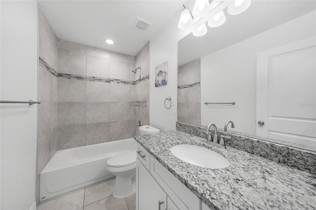 12112 Helios Ave, Port Charlotte, FL 33981 - full bath with vanity, tile patterned floors, and tub / shower combination