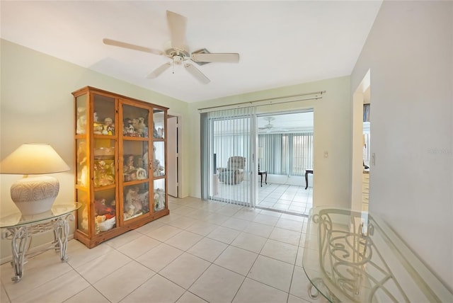 475 Whippoorwill Dr, Venice, FL 34293 - spare room featuring ceiling fan and light tile patterned flooring