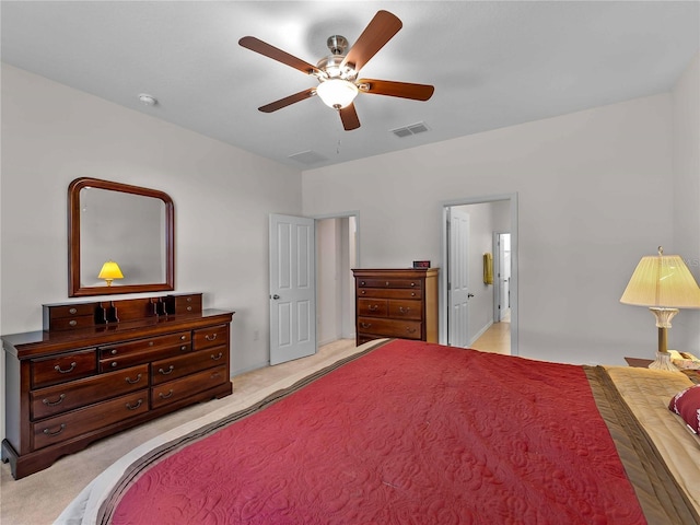 8814 Tuscany Isles Dr, Punta Gorda, FL 33950 - bedroom featuring light carpet and ceiling fan