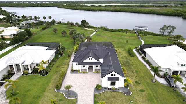 2073 Treasure Ln, Punta Gorda, FL 33982 - view from above of property with a large body of water