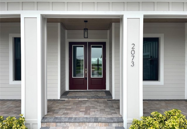 2073 Treasure Ln, Punta Gorda, FL 33982 - doorway to property with french doors and a porch