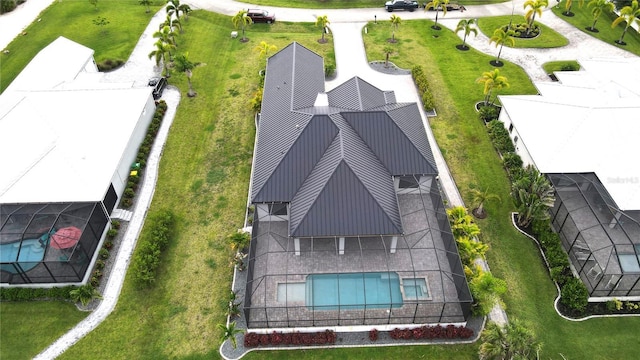2073 Treasure Ln, Punta Gorda, FL 33982 - view from above of property with a pool