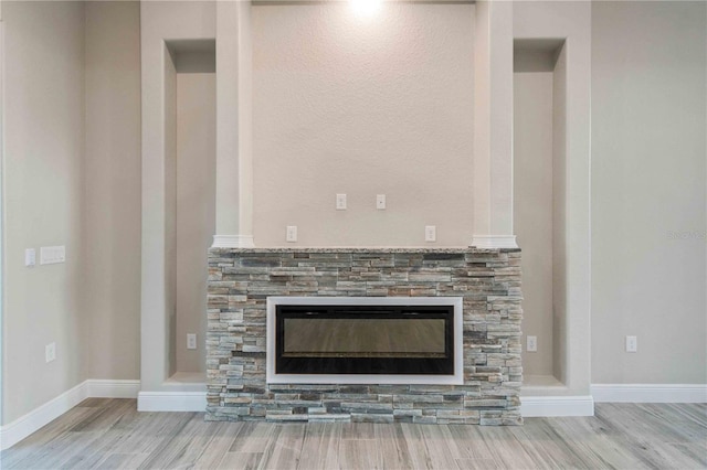 4026 Vasco St, Punta Gorda, FL 33950 - detailed view of wood finished floors and a fireplace
