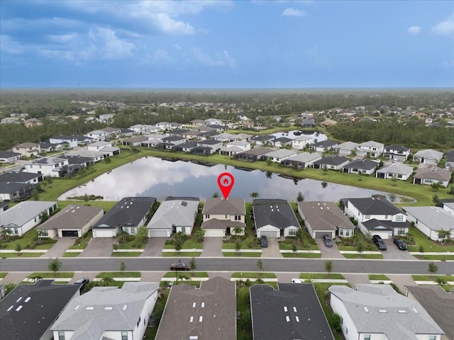 2596 Buckthorn Loop, North Port, FL 34289 - aerial overview of property's location featuring nearby suburban area and a large body of water