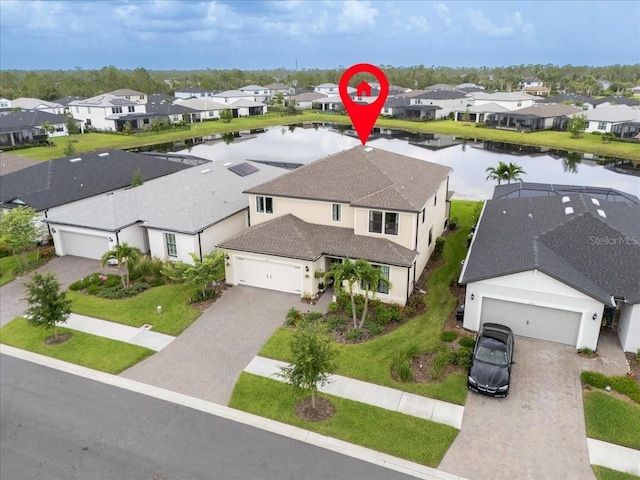 2596 Buckthorn Loop, North Port, FL 34289 - aerial view of residential area featuring a nearby body of water