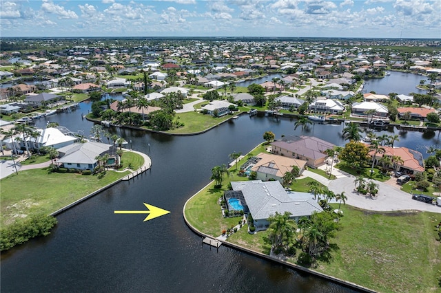 1457 Sea Fan Dr, Punta Gorda, FL 33950 - aerial overview of property's location with nearby suburban area and a nearby body of water