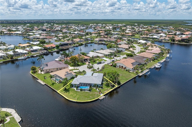 1457 Sea Fan Dr, Punta Gorda, FL 33950 - aerial perspective of suburban area with a nearby body of water