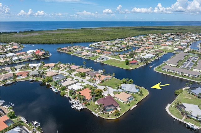 1457 Sea Fan Dr, Punta Gorda, FL 33950 - aerial overview of property's location featuring a large body of water and nearby suburban area