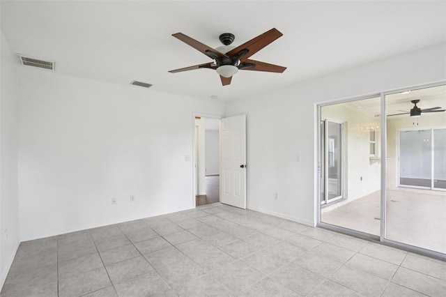 5260 Jessamine Ave, North Port, FL 34291 - tiled spare room with ceiling fan and baseboards