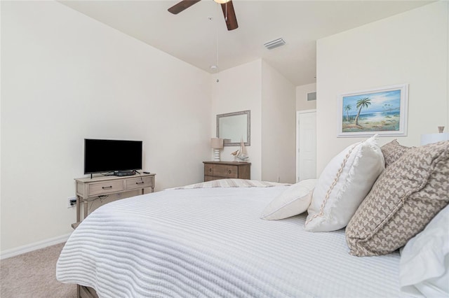 20333 Lagente Cir, Venice, FL 34293 - carpeted bedroom with baseboards and ceiling fan