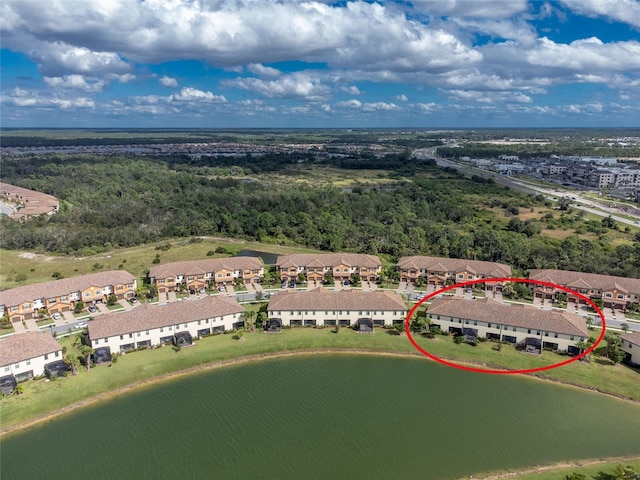 20333 Lagente Cir, Venice, FL 34293 - aerial perspective of suburban area featuring a large body of water