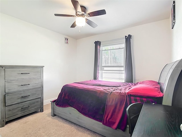 1323 Algiers St, Punta Gorda, FL 33980 - bedroom featuring light carpet and ceiling fan