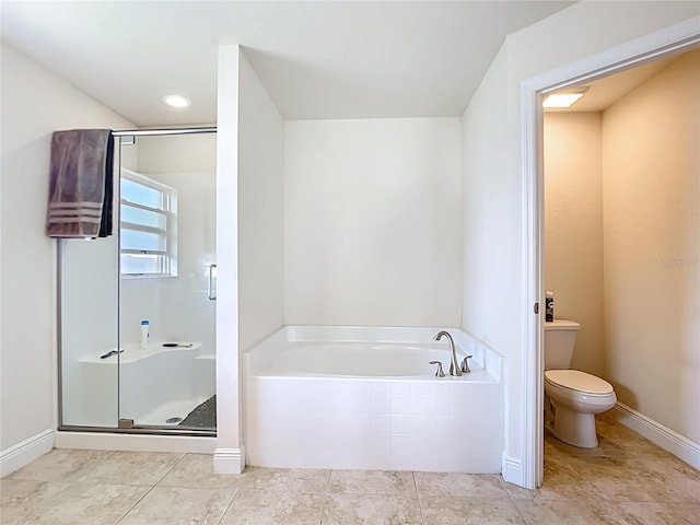 1323 Algiers St, Punta Gorda, FL 33980 - full bathroom with a bath, a stall shower, and tile patterned flooring