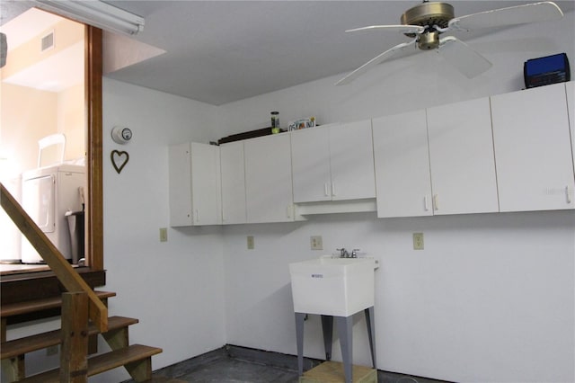 25188 Marion Ave Unit 24, Punta Gorda, FL 33950 - laundry area featuring washer / clothes dryer and a ceiling fan