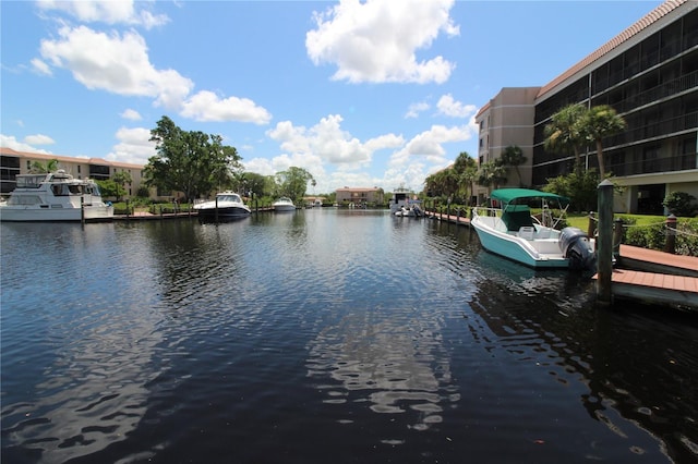 25188 Marion Ave Unit 24, Punta Gorda, FL 33950 - water view with a boat dock