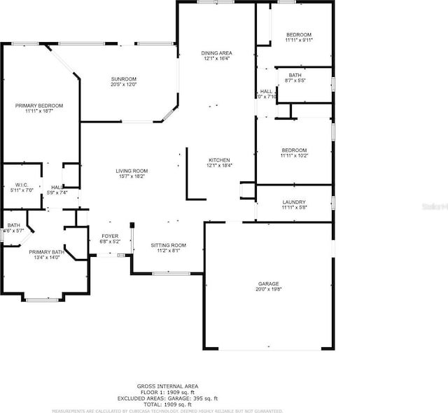 2942 Traverse Ave, North Port, FL 34286 - view of home floor plan